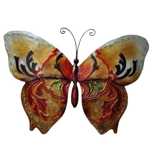 Eangee Home Design Eangee Home Design m2038 Butterfly Wall Decor; Gold & Red m2038